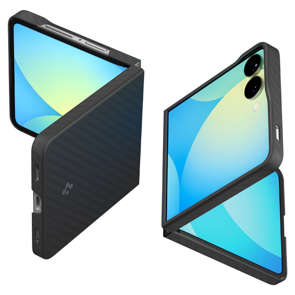 Levně Spigen Air Skin Samsung Galaxy Z Flip7 Aramid černá