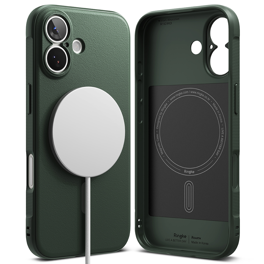 Levně Ringke Onyx MagSafe pro iPhone 17 tmavě zelený