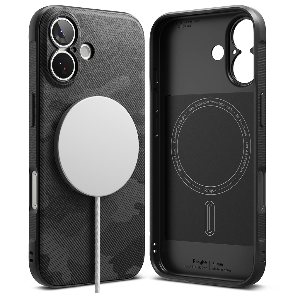 Levně Kryt Ringke Onyx MagSafe pro iPhone 17 maskáčově černý