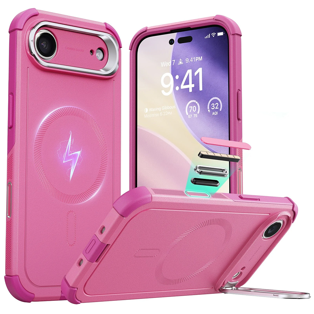 Levně ESR Cyber Armor Kickstand pro iPhone 17 Air růžová