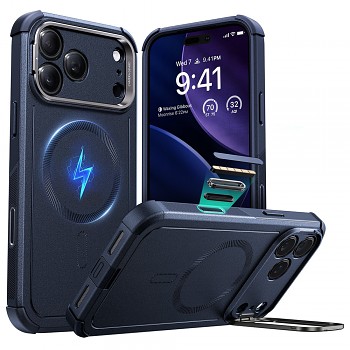 ESR Cyber Armor Kickstand pro iPhone 17 Pro modrá