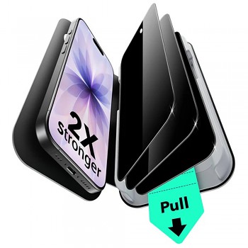 ESR Privacy Tempered Glass UltraFit (3 kusy) iPhone 17 iPhone 16 Pro černá