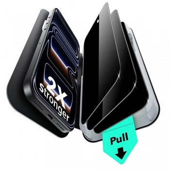 ESR Privacy Tempered Glass UltraFit (3 ks) iPhone 17 Pro černá