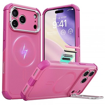 ESR Cyber Armor Kickstand pro iPhone 17 Pro růžová