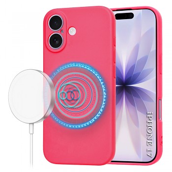 Techsuit SoftFlex MagSafe pro iPhone 17 v růžové barvě