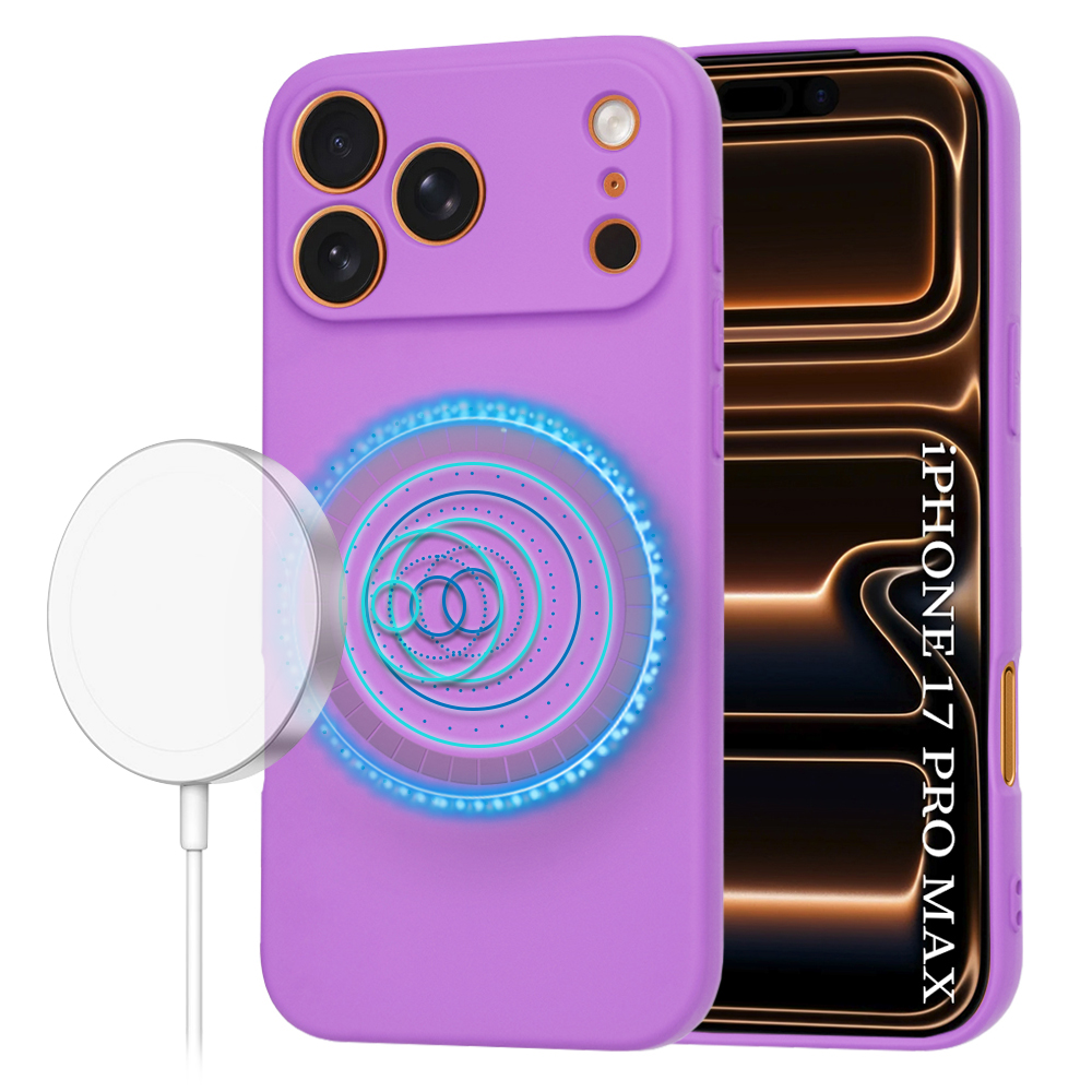 Levně Techsuit SoftFlex MagSafe pro iPhone 17 Pro Max fialový
