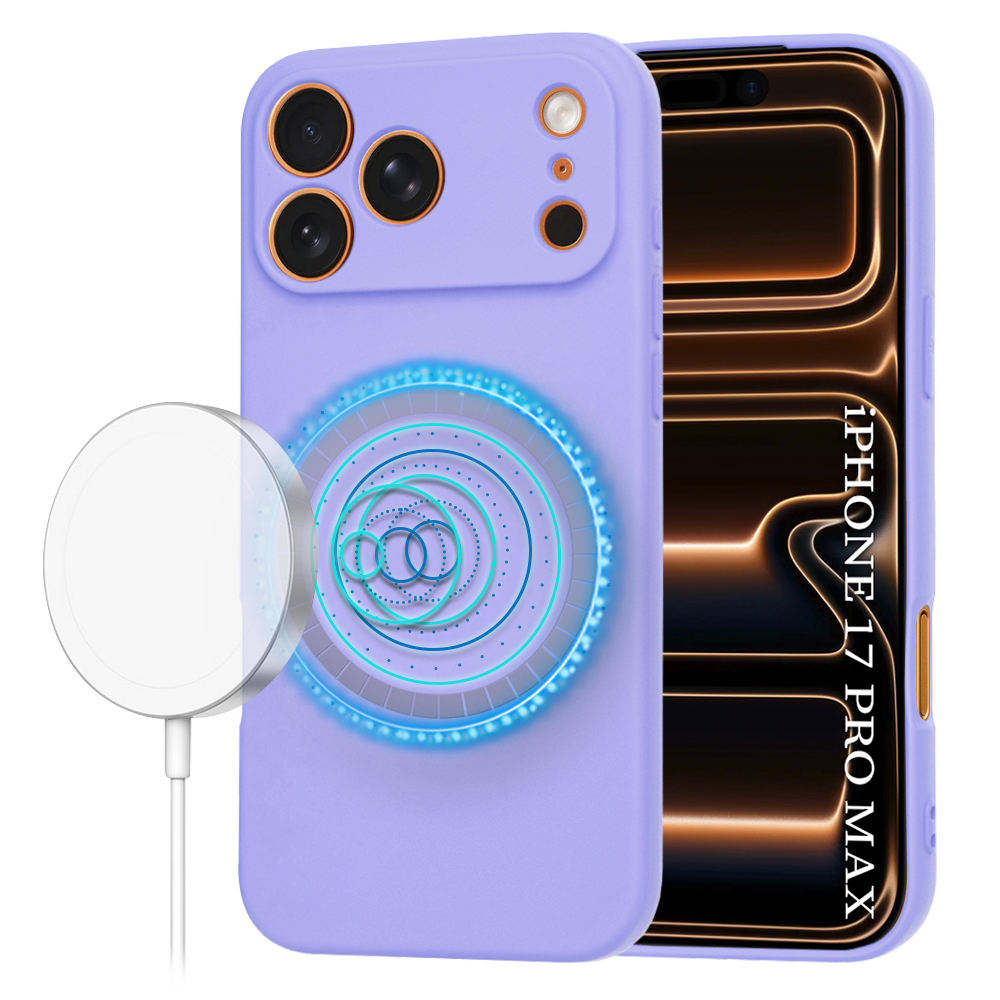 Levně Techsuit SoftFlex MagSafe pro iPhone 17 Pro Max světle fialová