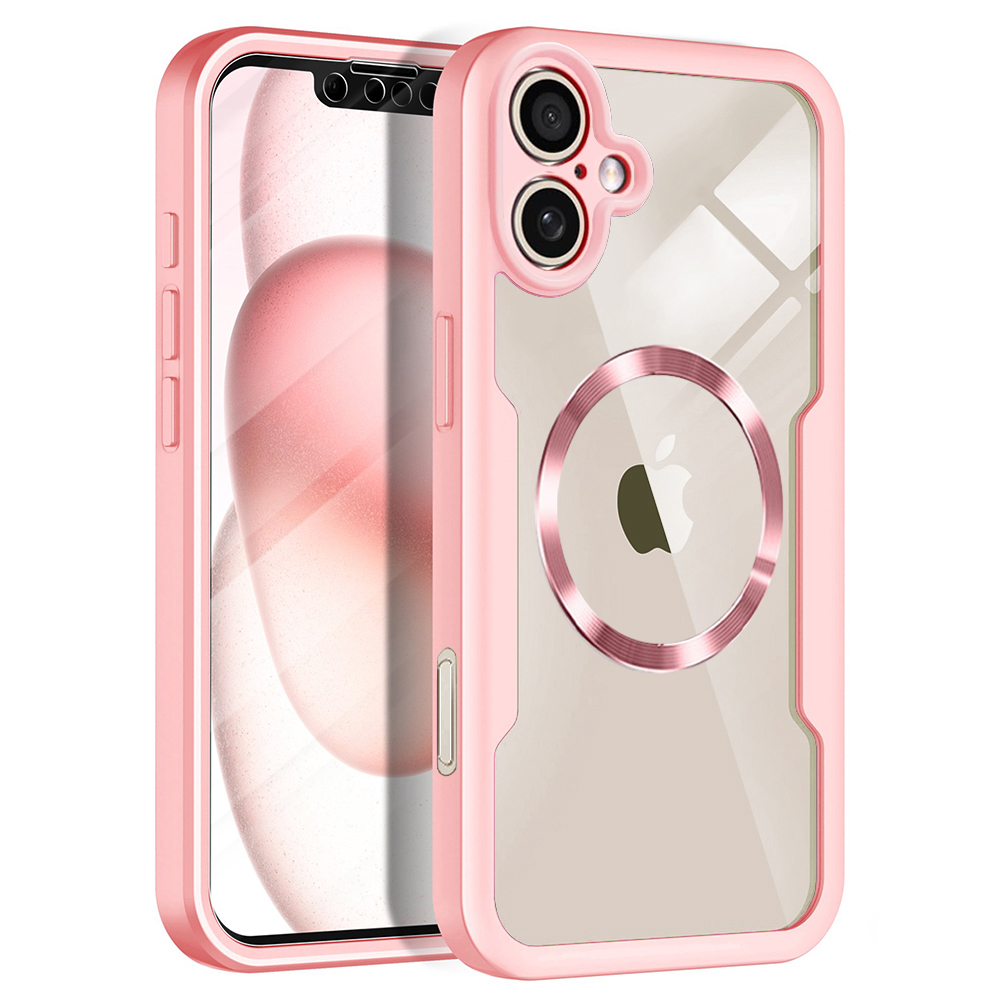 Levně Techsuit ColorVerse 360 MagSafe Series + Ochranné sklo iPhone 17 Růžová