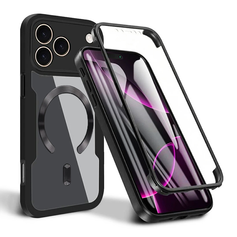 Levně Techsuit ColorVerse 360 MagSafe Series Ochranné sklo iPhone 17 Pro Černá