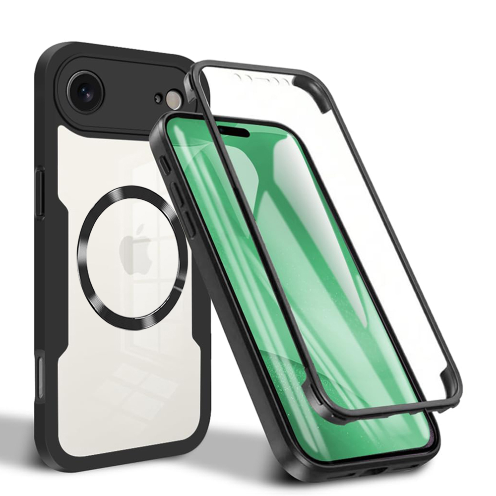 Levně Techsuit ColorVerse 360 MagSafe Series + Ochranné sklo iPhone 17 Air černá