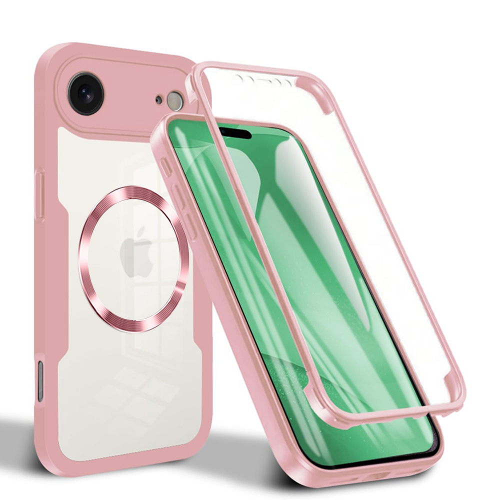 Levně Techsuit ColorVerse 360 MagSafe Series + Ochranné sklo iPhone 17 Air Růžová