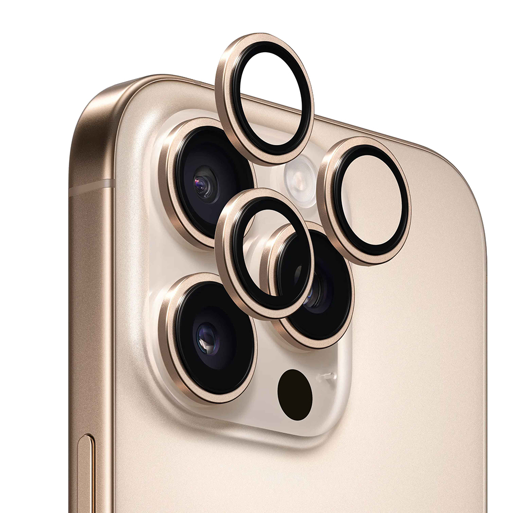 Levně ANANK AR ochrana objektivu iPhone 16 Pro iPhone 16 Pro Max pouštní zlatá