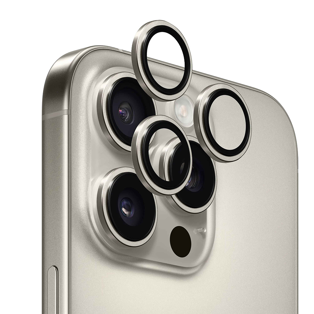 Levně ANANK AR ochrana objektivu iPhone 16 Pro iPhone 16 Pro Max přírodní titan
