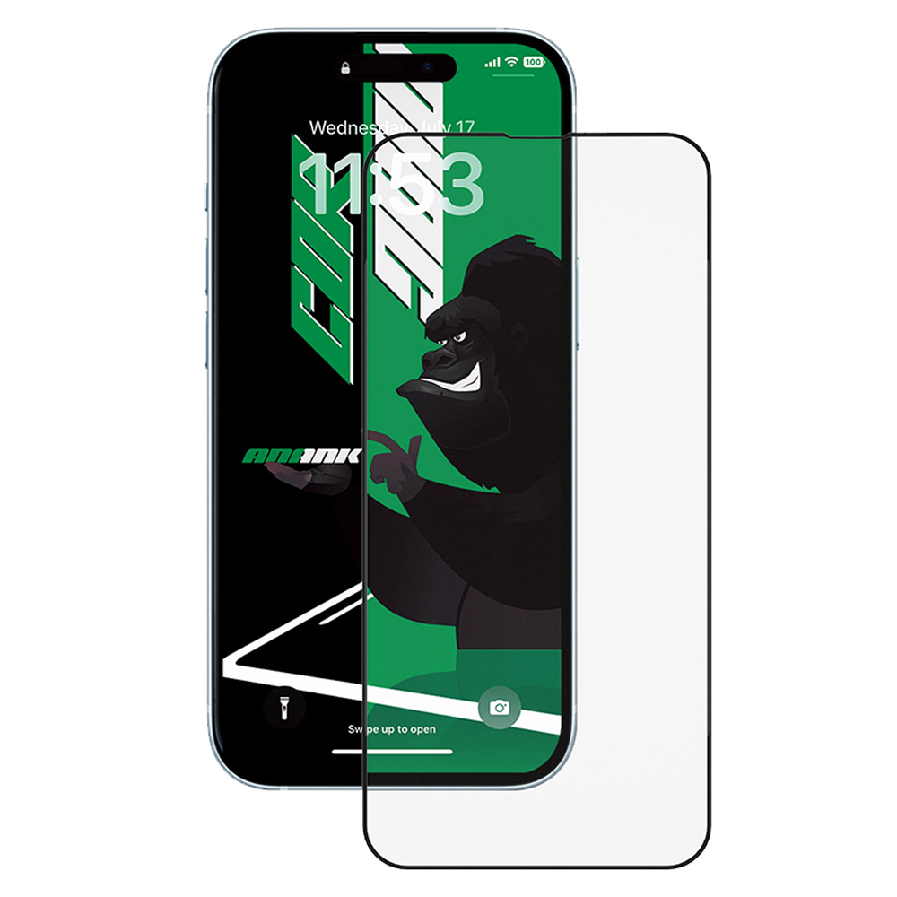 Levně Ochranné sklo ANANK 2.5D CG pro iPhone 15 černé