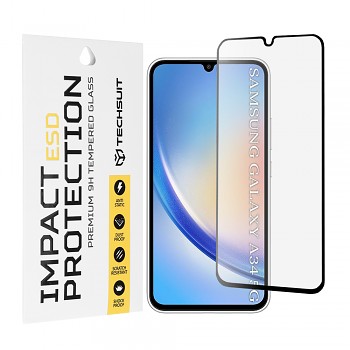 Ochranné sklo Techsuit ESD pro Samsung Galaxy A34 5G černé