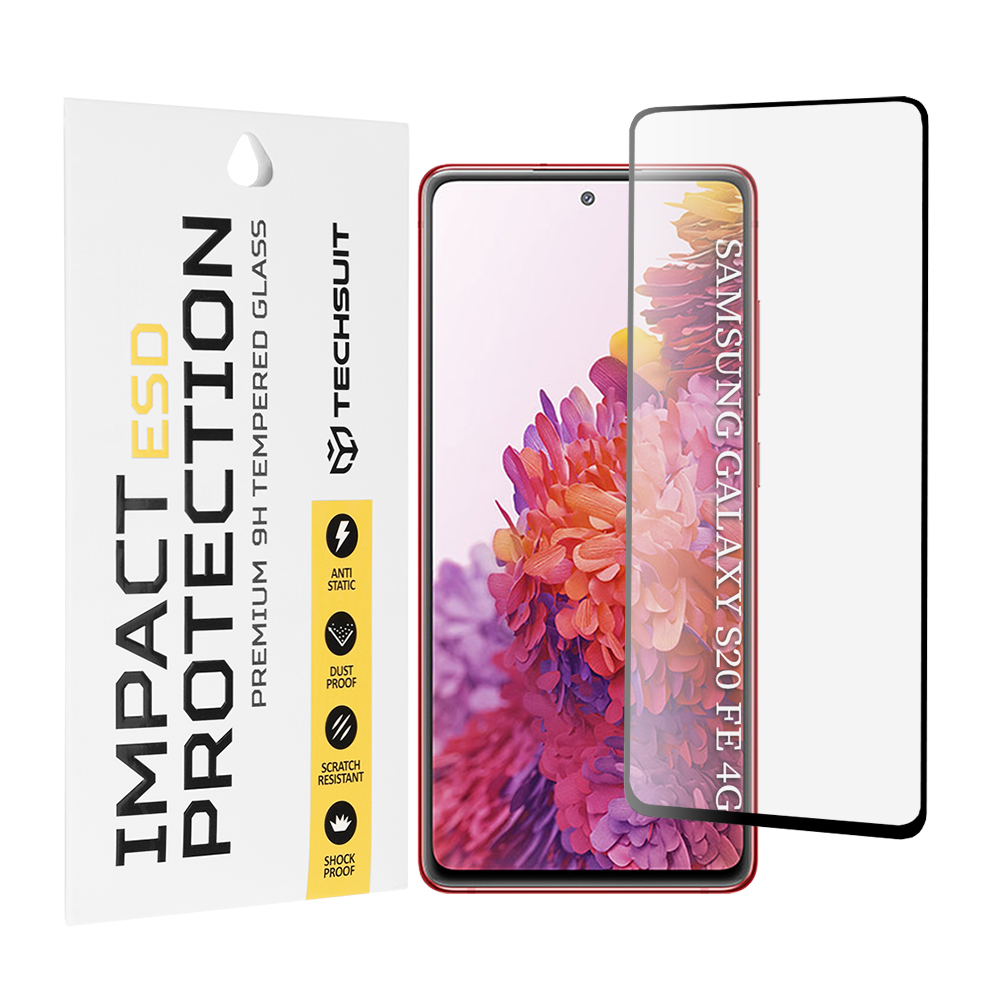 Levně Ochranné sklo Techsuit ESD pro Samsung Galaxy S20 FE S20 FE 5G černé