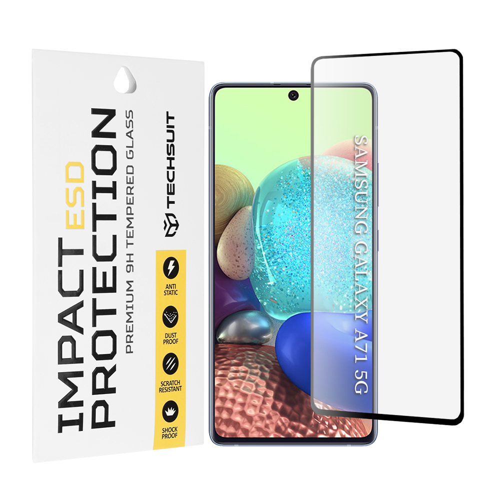 Levně Techsuit ESD sklo Samsung Galaxy A71 4G A71 5G Note 10 Lite M51 černé