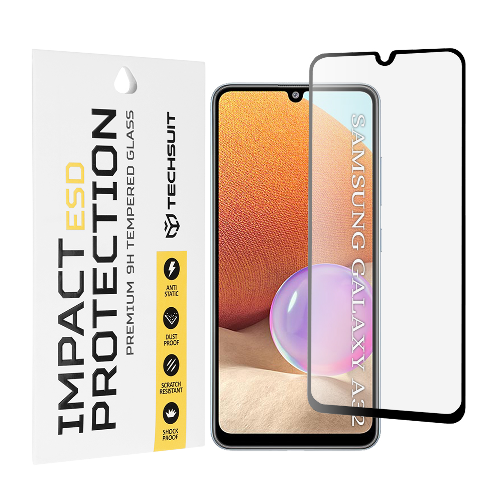 Levně Ochranné sklo Techsuit ESD pro Samsung Galaxy A32 4G černé