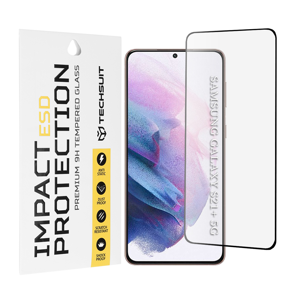 Levně Techsuit ESD Glass pro Samsung Galaxy S21 Plus 5G černý