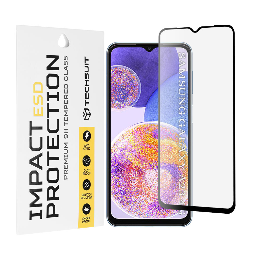 Levně Techsuit ESD sklo Samsung Galaxy A23 4G A23 5G M23 F23 M33 A13 4G M13 F13 černé