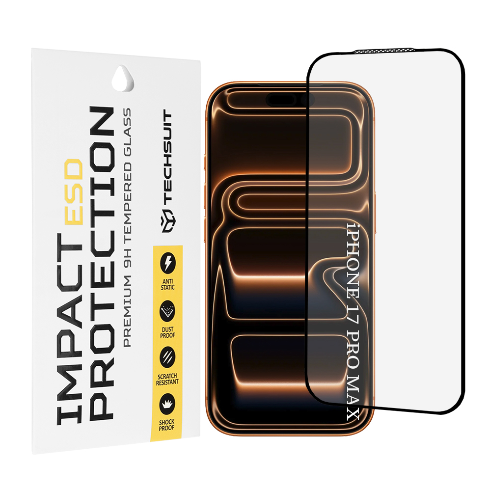 Levně Techsuit ESD sklo iPhone 17 Pro Max černé