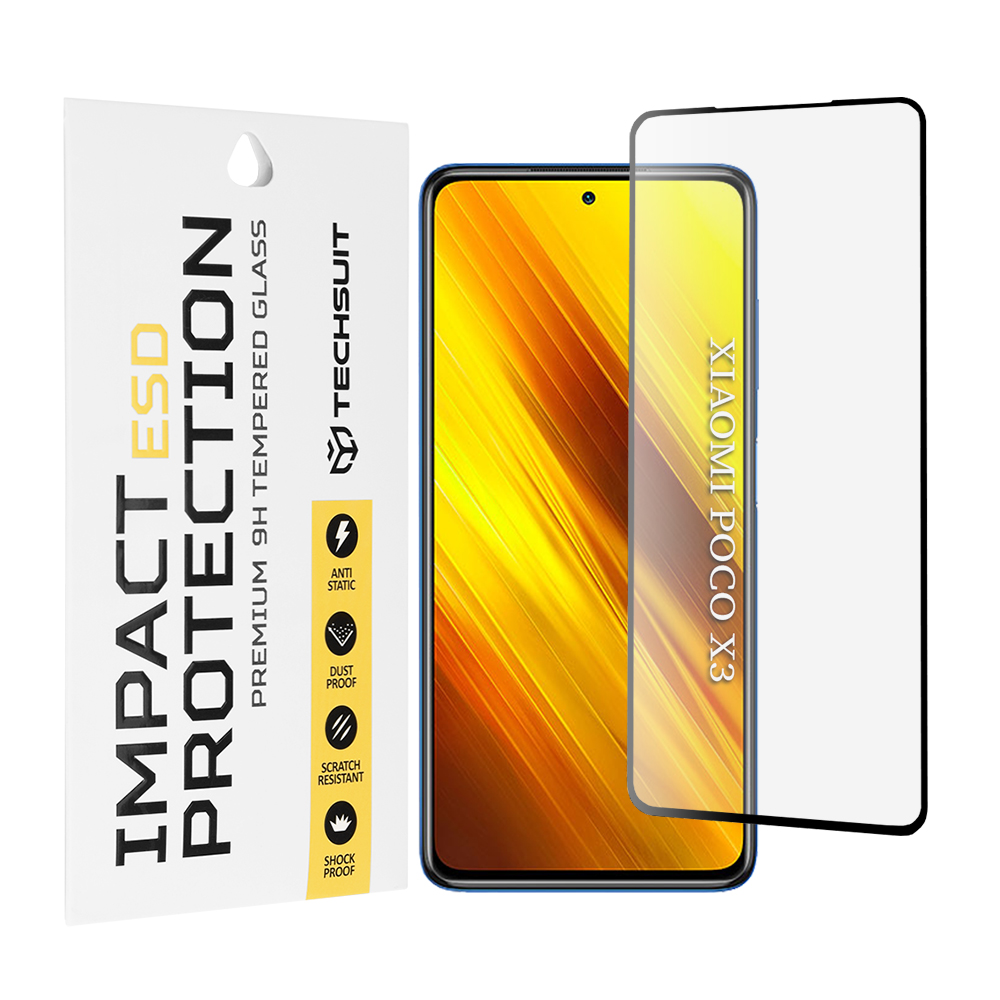 Techsuit ESD sklo Xiaomi Poco X3 Poco X3 NFC Poco X3 Pro černé