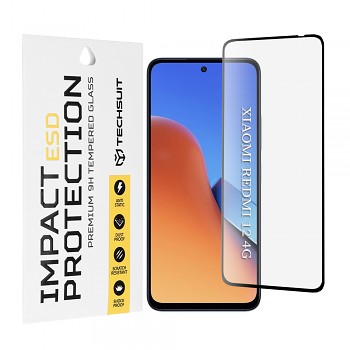Techsuit ESD sklo Xiaomi Redmi 12 4G 12 5G 13 Poco M6 4G černá