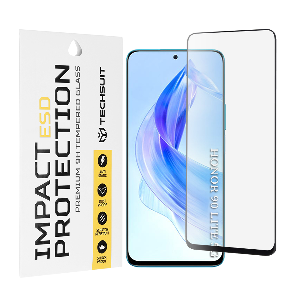 Levně Ochranné sklo Techsuit ESD pro Honor 90 Lite černé