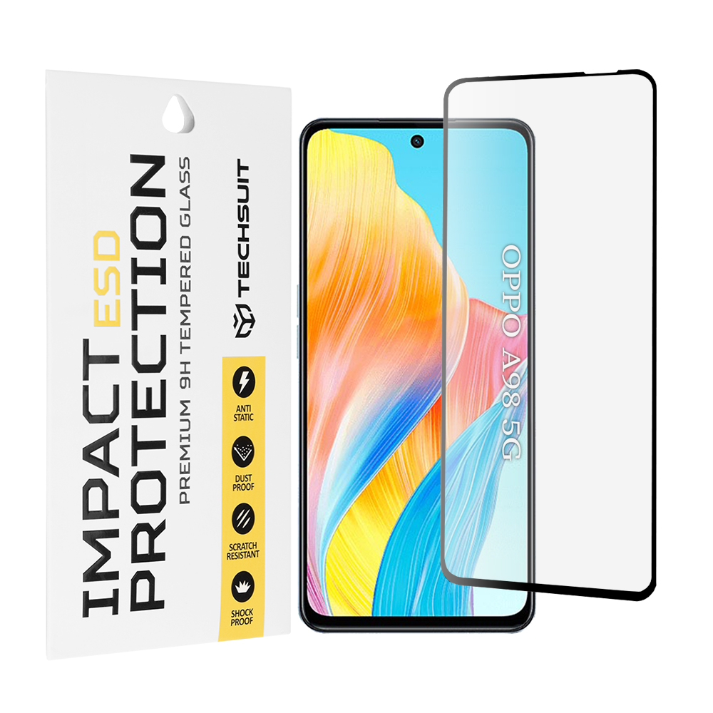 Levně Techsuit ESD sklo pro Oppo A98 5G A79 5G A58 4G OnePlus Nord N30 SE černé