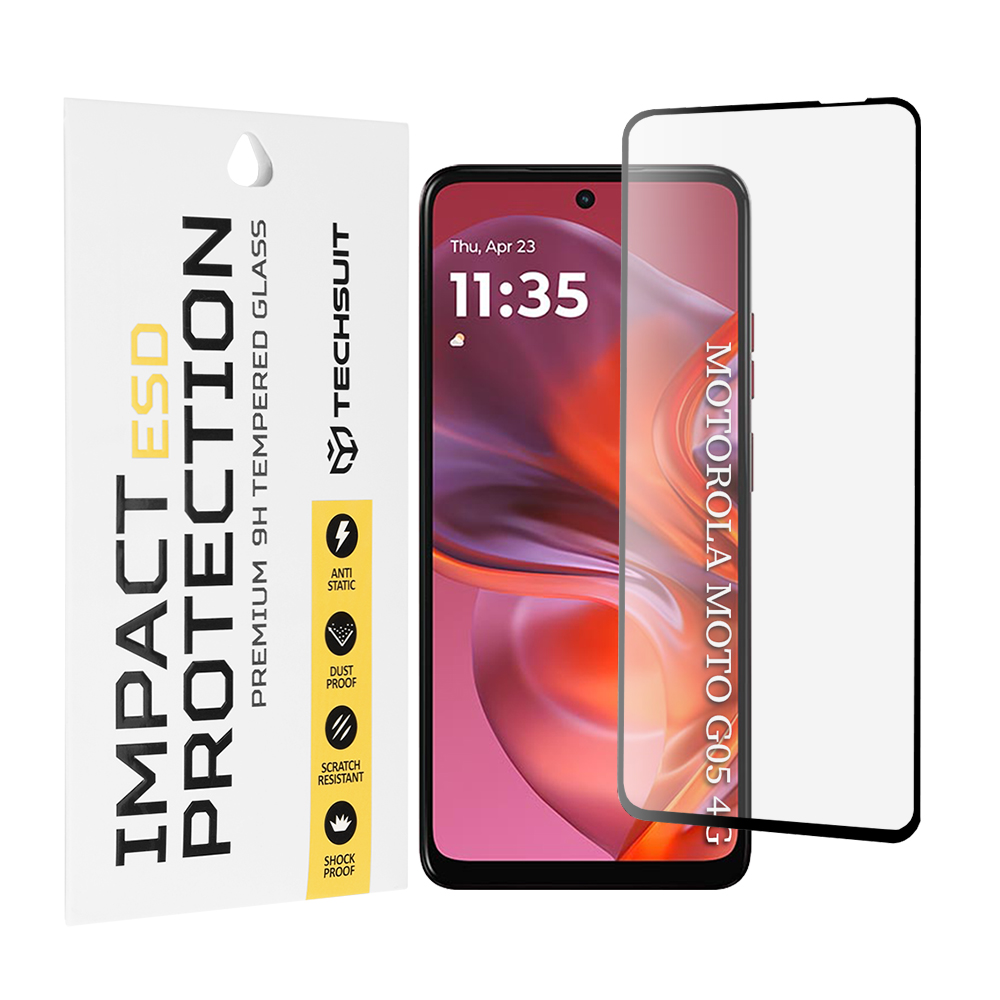 Levně Techsuit ESD sklo pro Motorola Moto G05 E15 černé