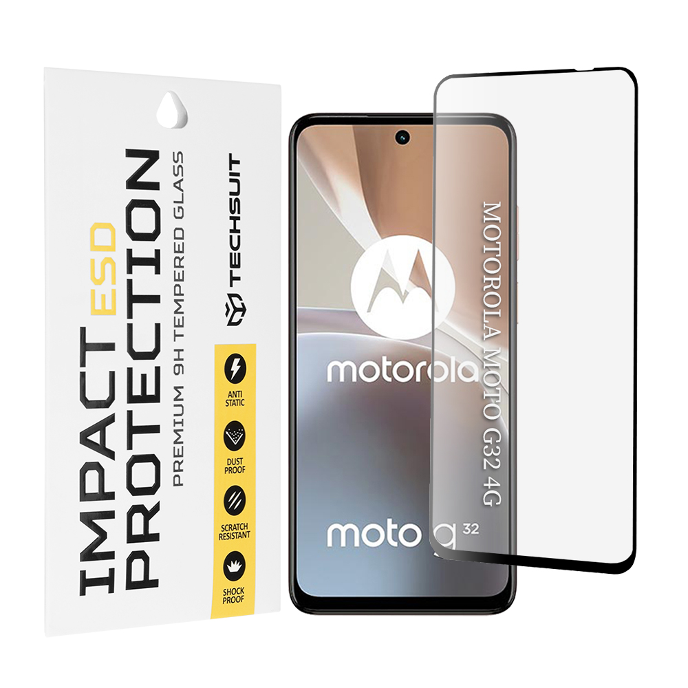 Levně Ochranné sklo Techsuit ESD pro Motorola Moto G32 černé