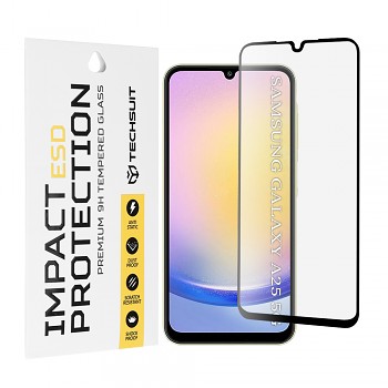 Ochranné sklo Techsuit ESD pro Samsung Galaxy A25 5G černé