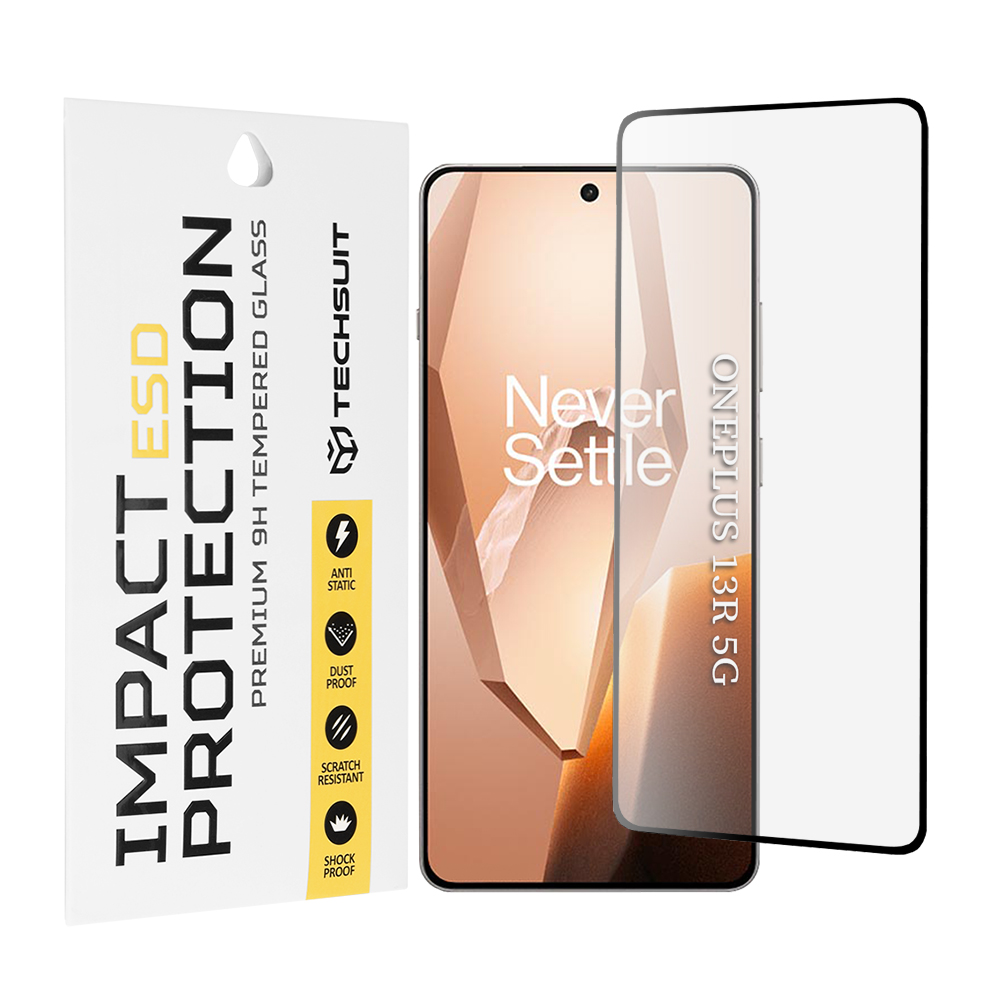 Levně Ochranné sklo Techsuit ESD pro OnePlus 13R černé