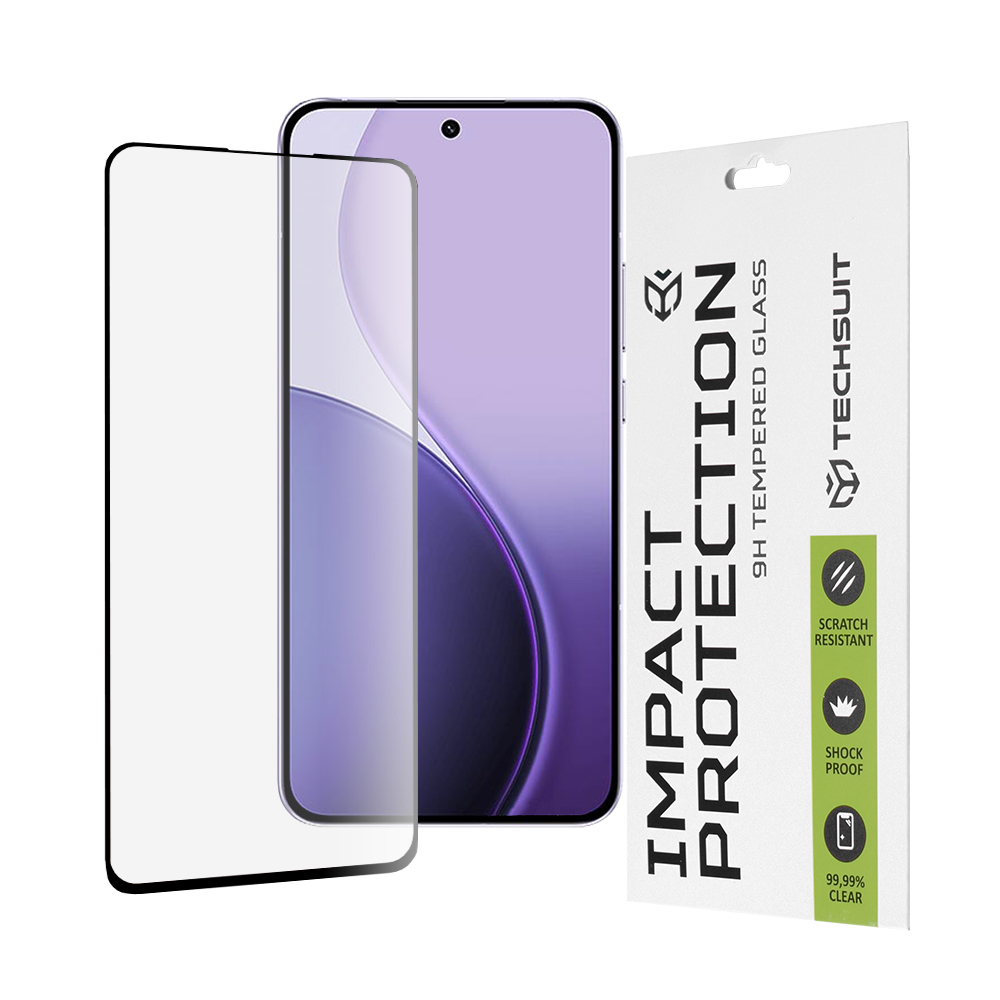 Levně Techsuit 111D Ochranné sklo pro Oppo Reno14 F Reno14 FS 5G černé