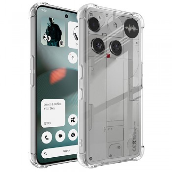 Techsuit Shockproof průhledný silikonový obal Nothing Phone (3) průhledný