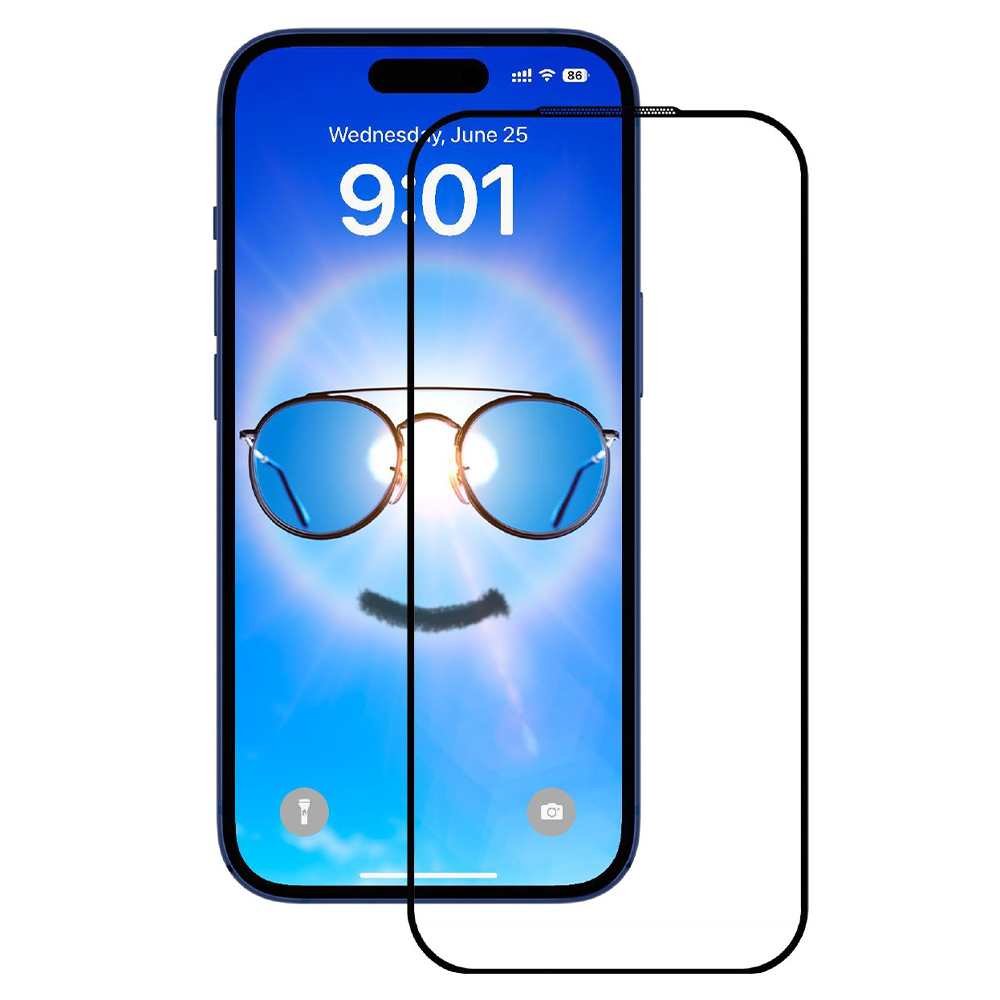 Levně Ochranné sklo ANANK 2.5D proti odleskům iPhone 17 Pro Max černé