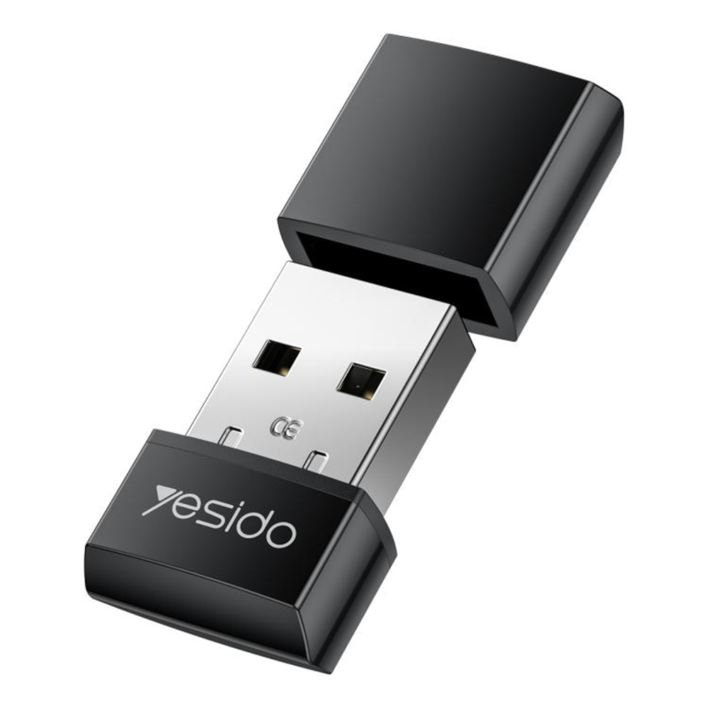 Levně Yesido Wi-Fi adaptér WP10 s vestavěnou anténou USB-A 150Mbps WiFi4 2.4G Plug&amp;Play černý