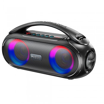 Yesido Wireless Speaker YSW19 Bluetooth 5.0 RGB světla stereo IPX6 TF AUX Flash-Disk 3000mAh 40W černý