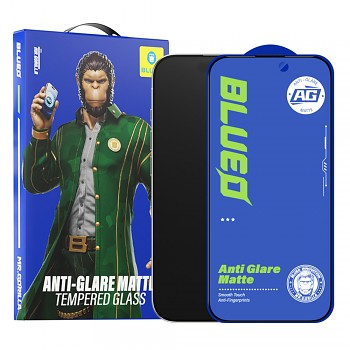 Blueo Anti-Glare Matte Glass pro iPhone 15 Plus iPhone 16 Plus černá
