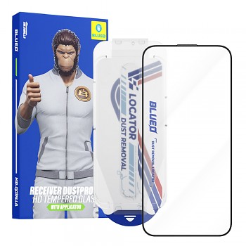 Blueo Anti-Dust HD sklo s aplikátorem Pro iPhone 16 Pro Max iPhone 17 Pro Max černé