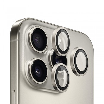 Blueo 99 antireflexní sklo na objektiv iPhone 15 Pro Max 16 Pro Max přírodní titan