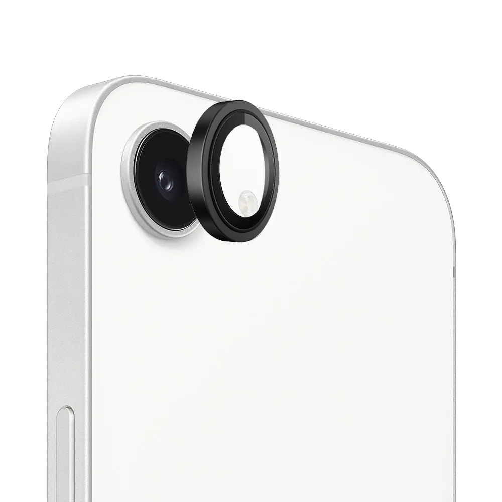 Levně Blueo Original Metal Frame ochrana čočky iPhone 16e černá