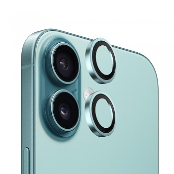 Blueo Original Metal Frame chránič čočky iPhone 16 iPhone 16 Plus zelený