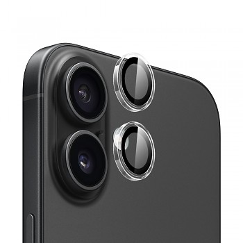 Blueo Original Metal Frame Lens Protector iPhone 16 iPhone 16 Plus čirý