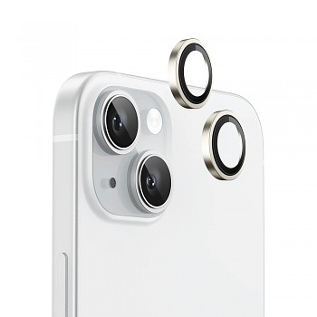 Blueo Original Metal Frame Lens Protector pro iPhone 15/15 Plus žlutý