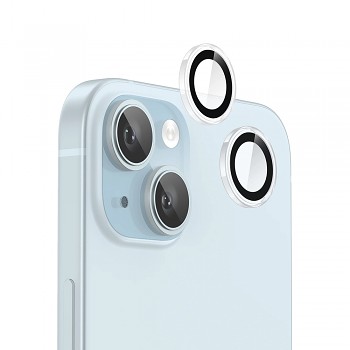 Blueo Original Metal Frame Lens Protector iPhone 15 iPhone 15 Plus průhledný