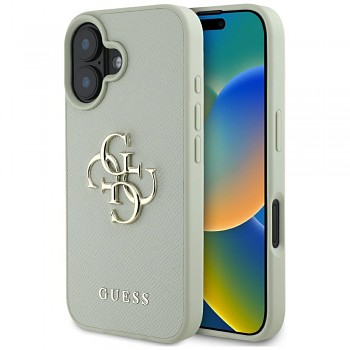 Guess Hardcase Grained Big 4G Logo Small Classic Logo iPhone 16 zelená
