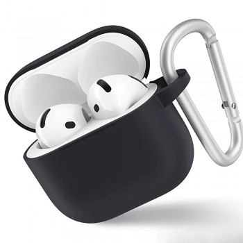 Blueo Liquid Silicone ochranné pouzdro pro AirPods 4 černé