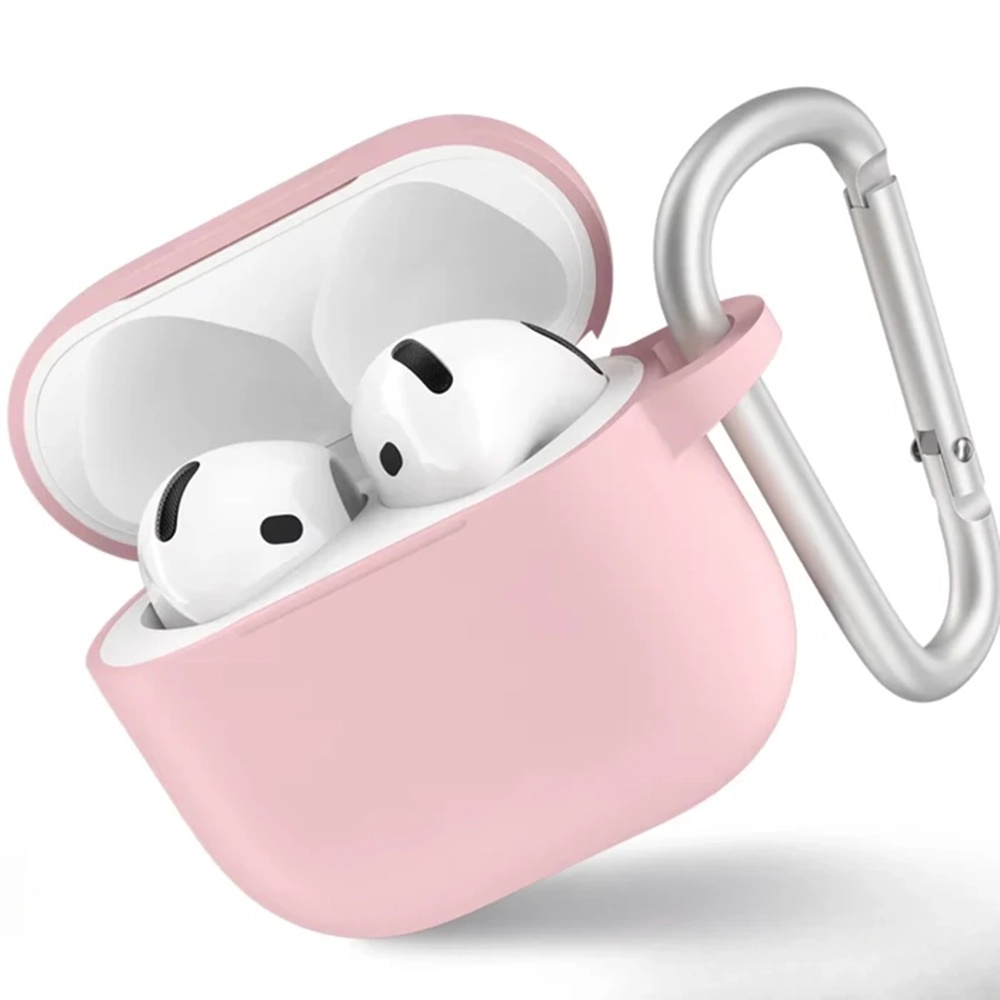 Levně Blueo Liquid Silicone ochranné pouzdro pro AirPods 4 pískově růžová