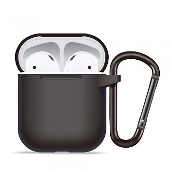 Blueo Liquid Silicone ochranné pouzdro pro AirPods 1 černé